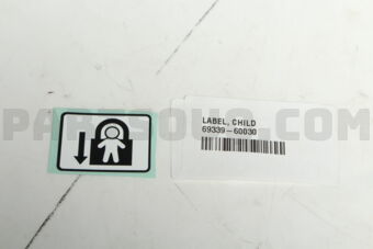 6933960030 PLATE, CHILD PROTECTOR LOCK CAUTIO