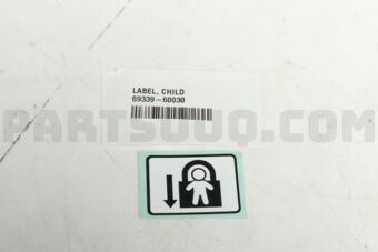 6933960030 PLATE, CHILD PROTECTOR LOCK CAUTIO
