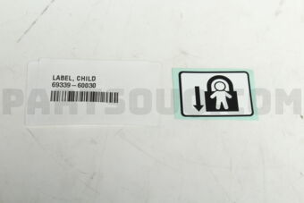 6933960030 PLATE, CHILD PROTECTOR LOCK CAUTIO