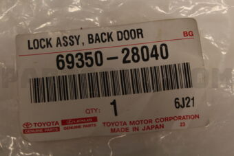 6935028040 Toyota LOCK ASSY, BACK DOOR