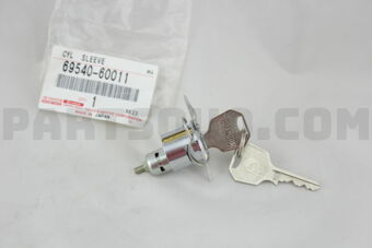 6954060011 CYLINDER &amp; KEY SET, BACK DOOR 