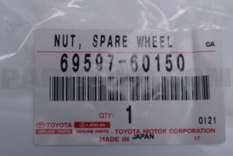 6959760150 NUT, SPARE WHEEL