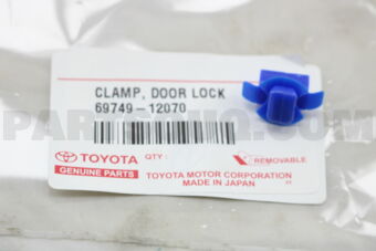 6974912070 CLAMP, FRONT DOOR LOCK LINK