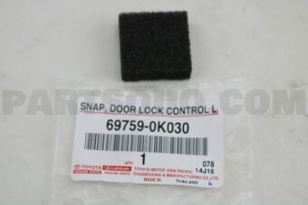 697590K030 CUSHION, FRONT DOOR WINDOW