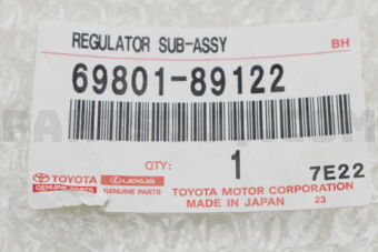 6980189122 REGULATOR SUB-ASSY, DOOR POWER WIN