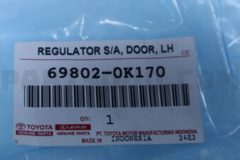 698020K170 Toyota REGULATOR SUB-ASSY