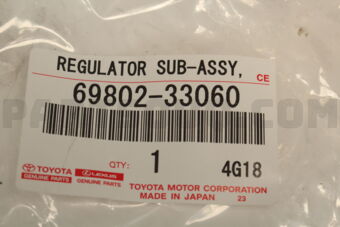 6980233060 REGULATOR SUB-ASSY, FRONT DOOR WINDOW, LH