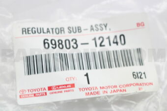 6980312140 REGULATOR SUB-ASSY, REAR DOOR WIND
