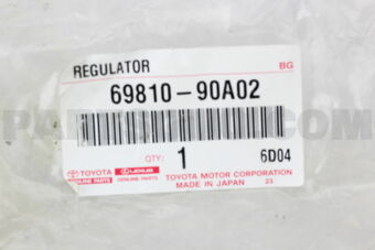 6981090A02 REGULATOR SUB-ASSY, FRONT DOOR WIN