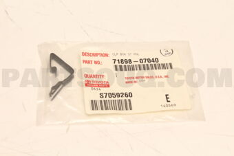 7189807040 HOOK, SEAT COVER