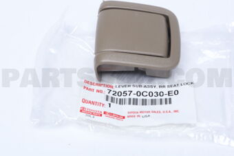 720570C030E0 Toyota LEVER SUB-ASSY, REAR SEAT LOCK CONTROL