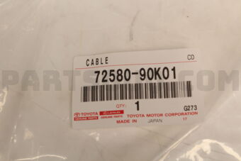 7258090K01 Toyota CABLE ASSY, RECLINING ADJUSTING, LH