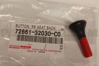 7266132030C0 BUTTON, REAR SEAT BACK LOCK RELEASE