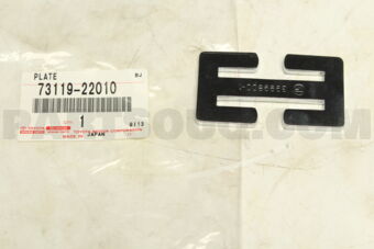 7311922010 PLATE, SEAT BELT WEBBING CLIP