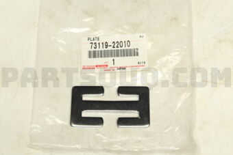 7311922010 PLATE, SEAT BELT WEBBING CLIP