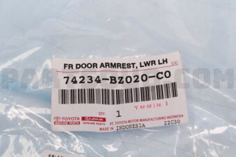 74234BZ020C0 PANEL, FRONT DOOR ARMREST BASE, LOWER LH