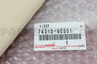 7431090301 VISOR ASSY, RH