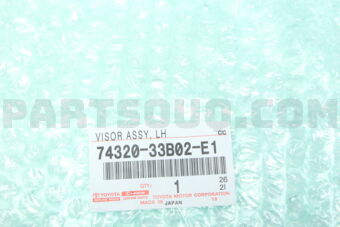 7432033B02E1 VISOR ASSY, LH