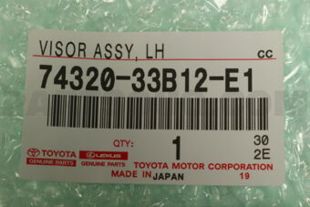 7432033B12E1 VISOR ASSY, LH