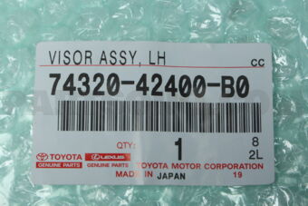 7432042400B0 VISOR ASSY, LH