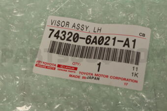 743206A021A1 VISOR ASSY, LH