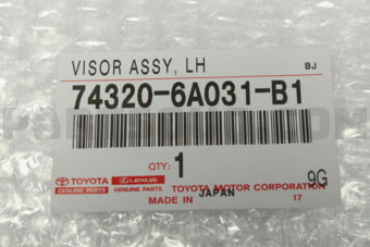 743206A031B1 VISOR ASSY, LH