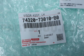 7432073010B0 Toyota VISOR ASSY  LH