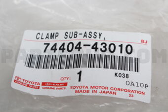 7440443010 CLAMP SUB-ASSY, BATTERY