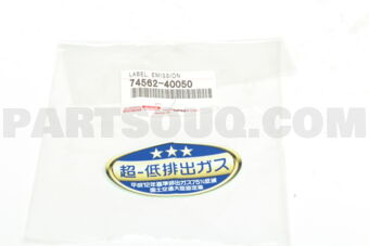 7456240050 LABEL, EMISSION INFORMATION