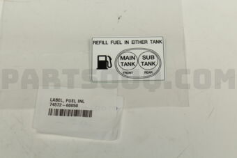 7457260050 LABEL, FUEL INFORMATION