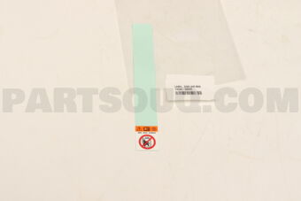 7459660040 LABEL, SIDE AIR BAG