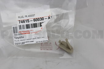 7461560030A1 Toyota PLUG, FRONT ASSIST GRIP, NO.1 RH