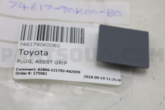 7461790K00B0 Toyota PLUG, ASSIST GRIP