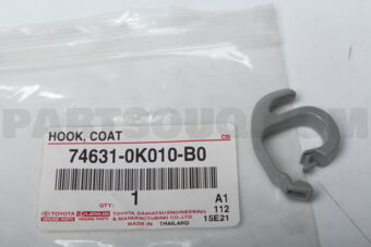 746310K010B0 HOOK, COAT