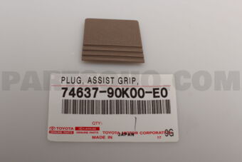 7463790K00E0 Toyota PLUG, ASSIST GRIP, NO.2 RH