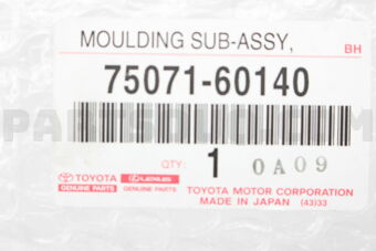 7507160140 MOULDING SUB-ASSY
