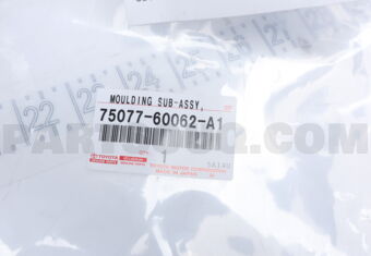 7507760062A1 Toyota MOULDING SUB-ASSY