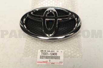 7530112400 EMBLEM SUB-ASSY, FRONT BUMPER