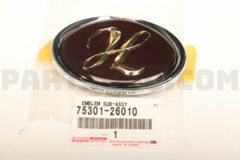 7530126010 EMBLEM, RADIATOR GRILLE (OR FRONT 