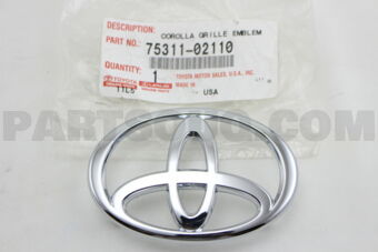 7531102110 EMBLEM, RADIATOR GRILLE (OR FRONT 