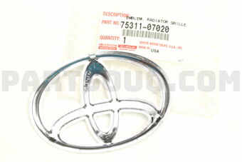 7531107020 EMBLEM, RADIATOR GRILLE (OR FRONT 