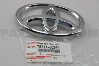 753110C030 EMBLEM, RADIATOR GRILLE (OR FRONT 