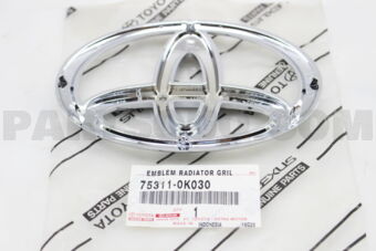 753110K030 EMBLEM, RADIATOR GRILLE (OR FRONT 
