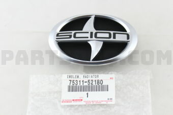 7531152180 EMBLEM, RADIATOR GRILLE (OR FRONT 