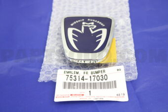 7531417030 EMBLEM, FRONT BUMPER