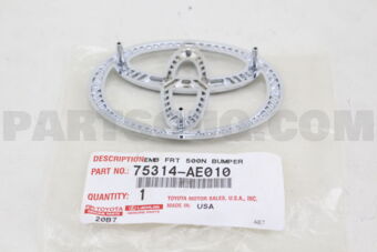 75314AE010 EMBLEM, FRONT BUMPER