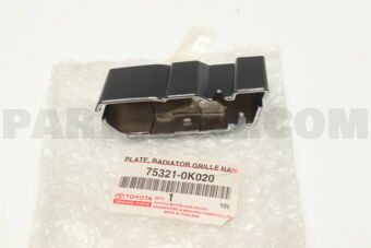 753210K020 PLATE, RADIATOR GRILLE OR FRONT PA