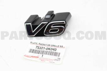 753210K040 PLATE, RADIATOR GRILLE OR FRONT PA