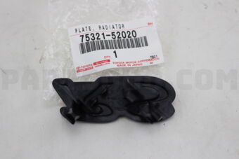 7532152020 PLATE, RADIATOR GRILLE OR FRONT PA