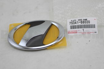 7534168020 PLATE, HOOD NAME